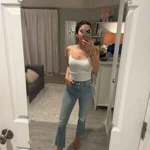 MOTHER Light Blue Flare Jeans